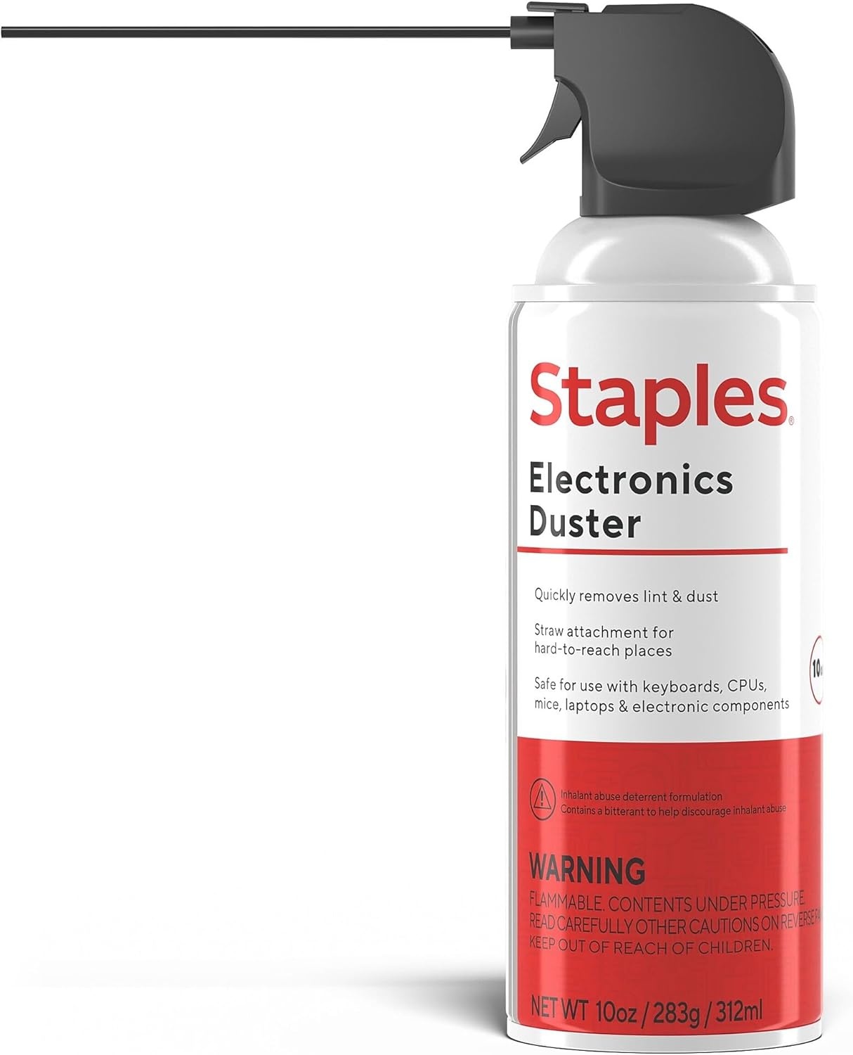 image:imageStaples Compressed Air Duster 10 oz Can for Electronics Keyboards amp Office Devices4