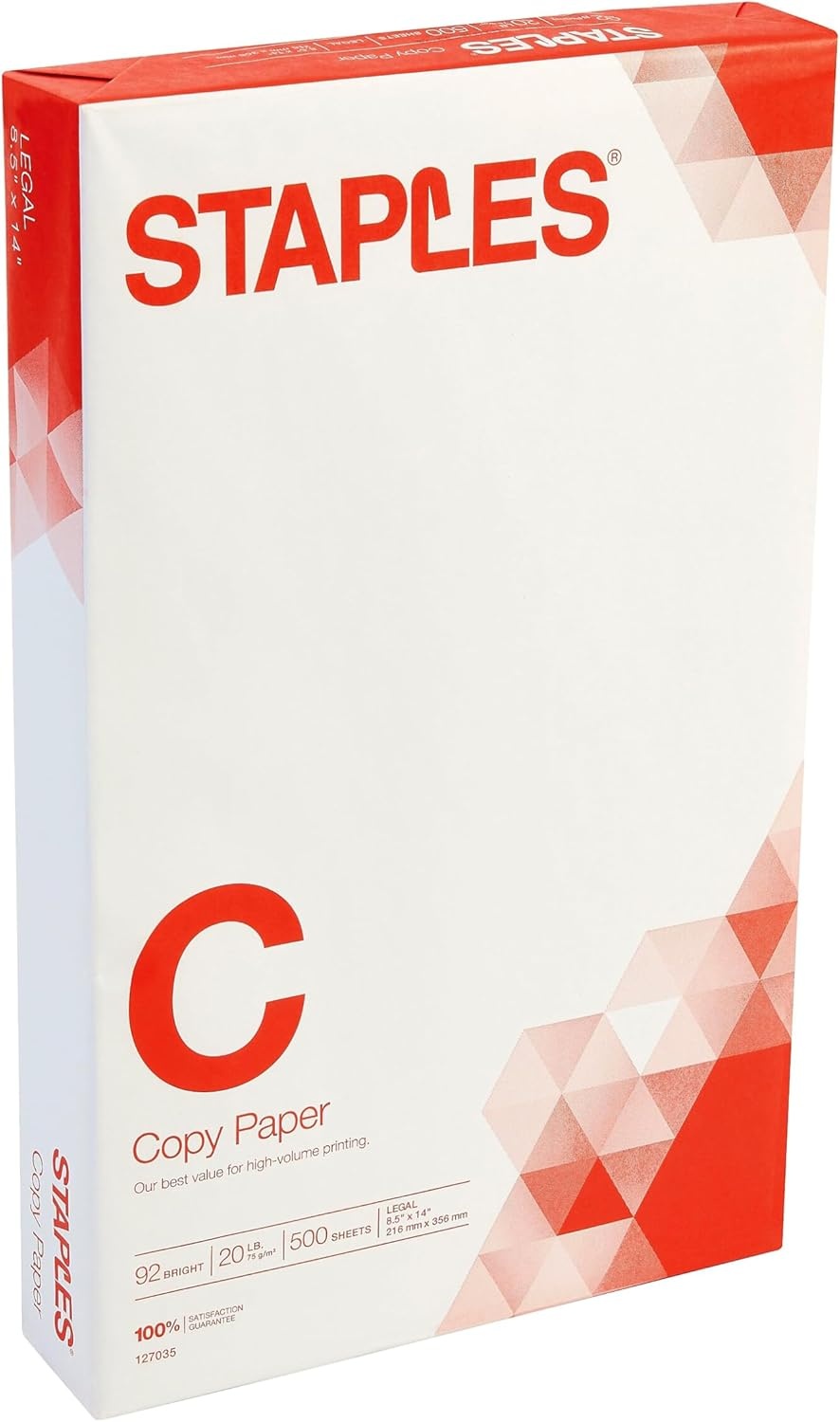image:imageStaples Copy Paper 11 x 17 92 Brightness 20 lbs Ledger Size Paper For Office School amp Home1 Ream 500 Sheets