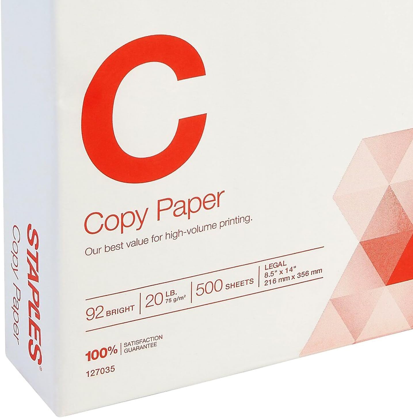 image:imageStaples Copy Paper 11 x 17 92 Brightness 20 lbs Ledger Size Paper For Office School amp Home1 Ream 500 Sheets