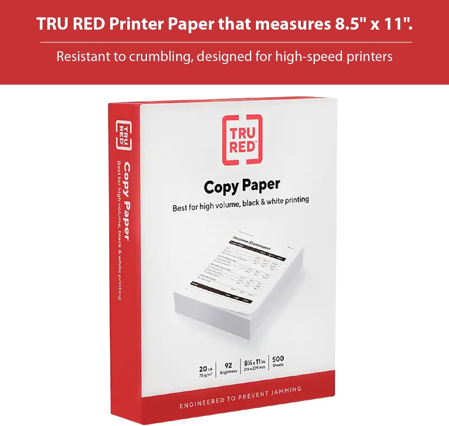 image:imageStaples Copy Paper 11 x 17 92 Brightness 20 lbs Ledger Size Paper For Office School amp Home1 Ream 500 Sheets