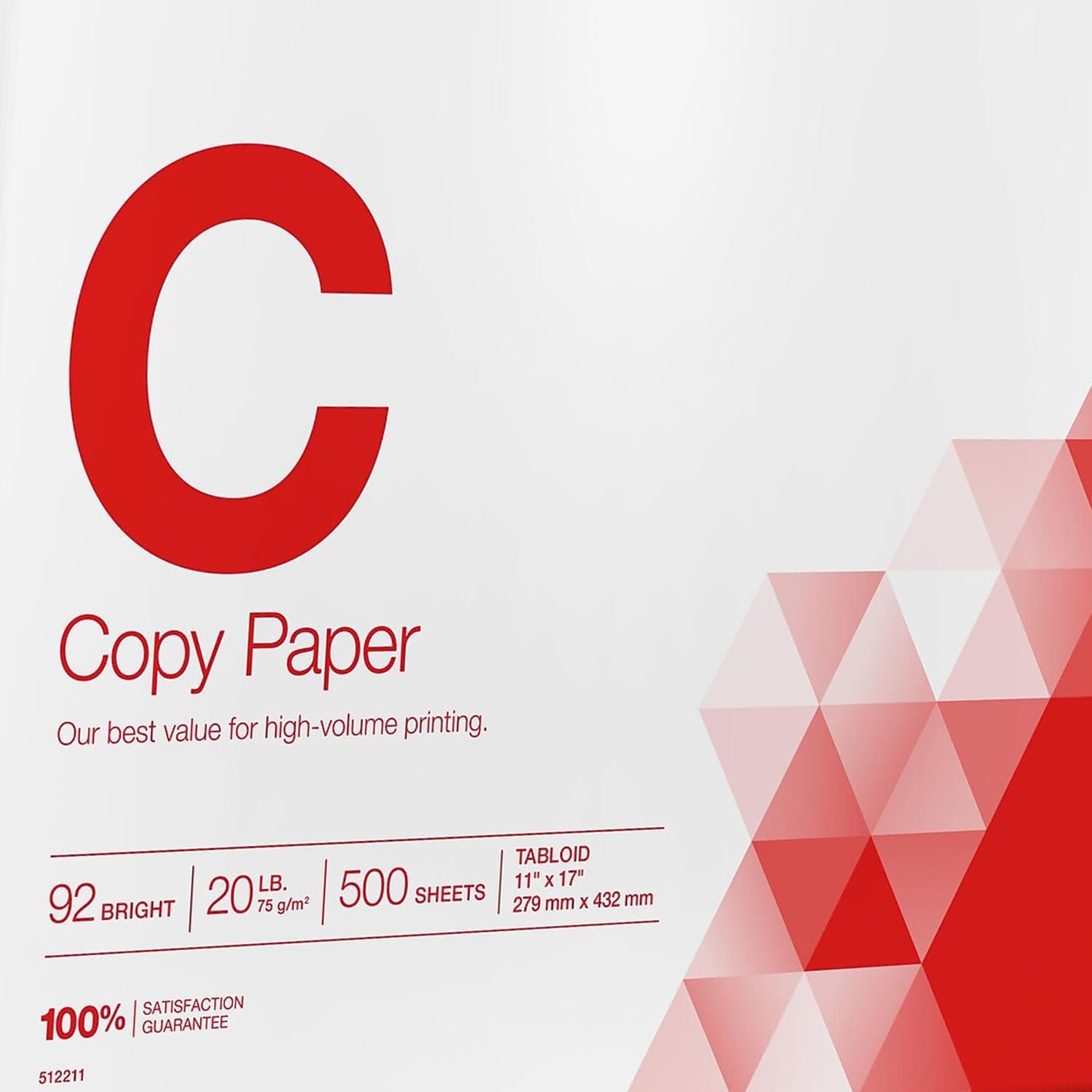 image:imageStaples Copy Paper 11 x 17 92 Brightness 20 lbs Ledger Size Paper For Office School amp Home1 Ream 500 Sheets