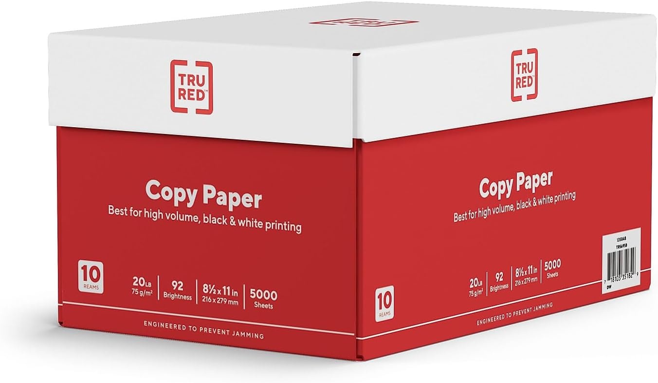 image:imageStaples Copy Paper 11 x 17 92 Brightness 20 lbs Ledger Size Paper For Office School amp Home10 Reams 5 000 Sheets