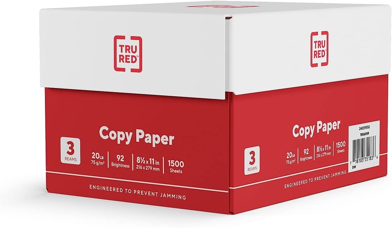 image:imageStaples Copy Paper 11 x 17 92 Brightness 20 lbs Ledger Size Paper For Office School amp Home3 Reams 1 500 Sheets