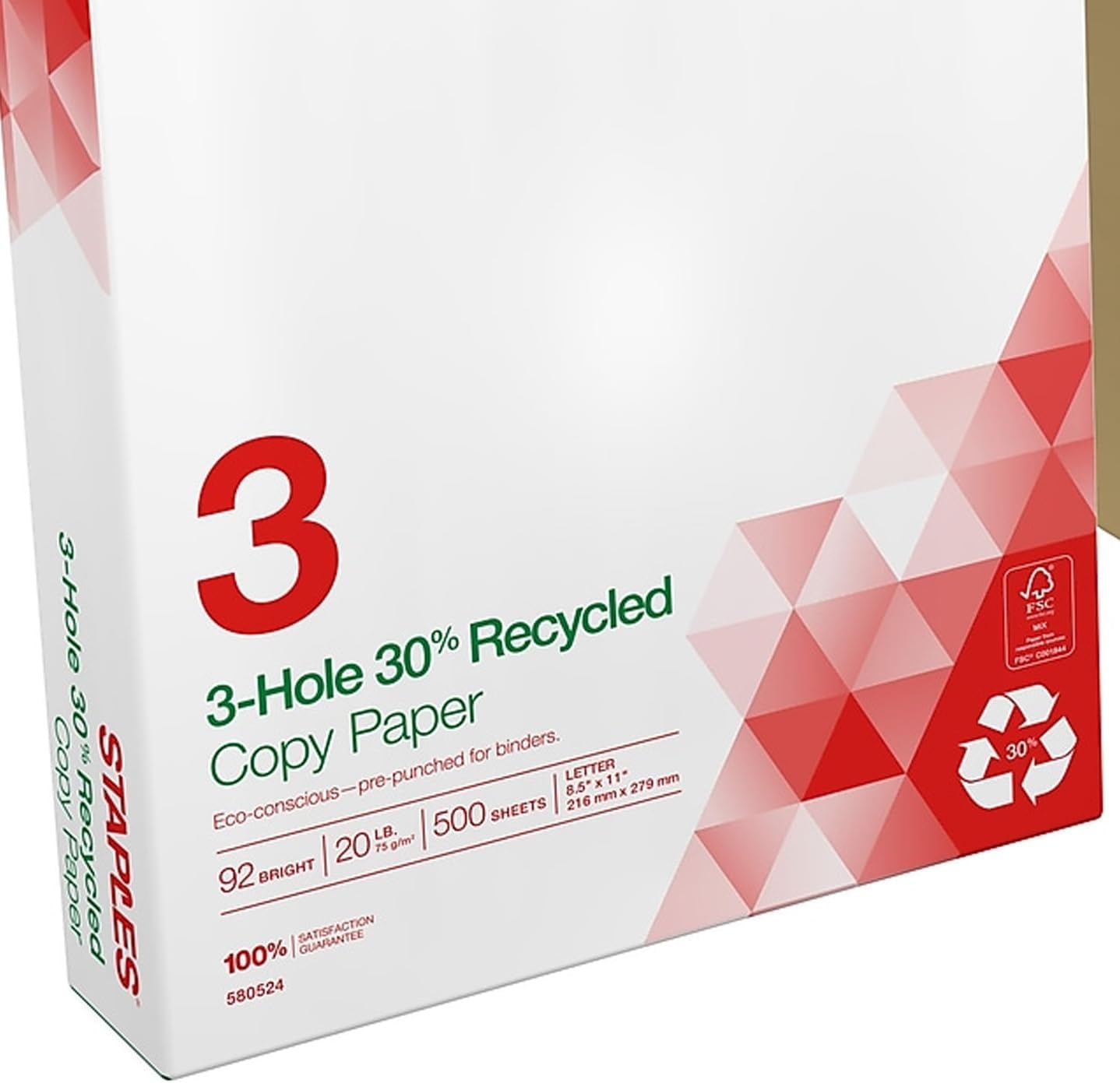 image:imageStaples Copy Paper 8 12 x 11 3 Hole Punched Case For Office School amp Home5 000 Sheets