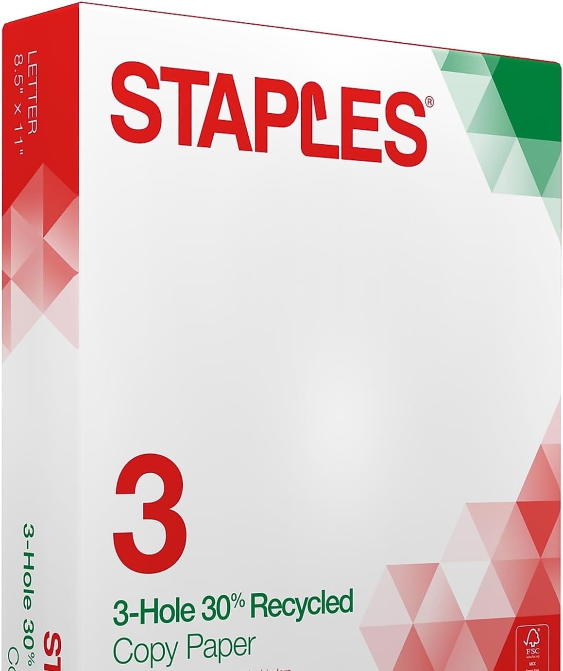 image:imageStaples Copy Paper 8 12 x 11 3 Hole Punched Case For Office School amp Home500 Sheets