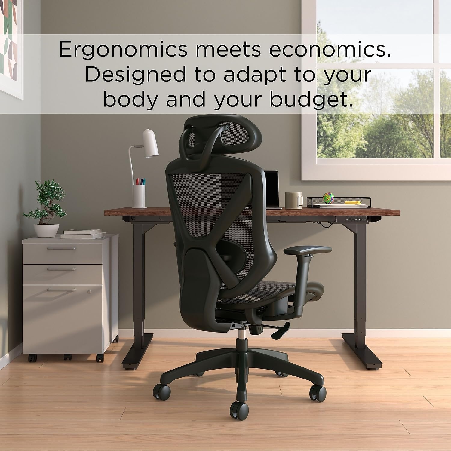 image:imageStaples Dexley Ergonomic Task Chair Mesh Ergonomic Lumbar Support Adjustable Height BlackBlack