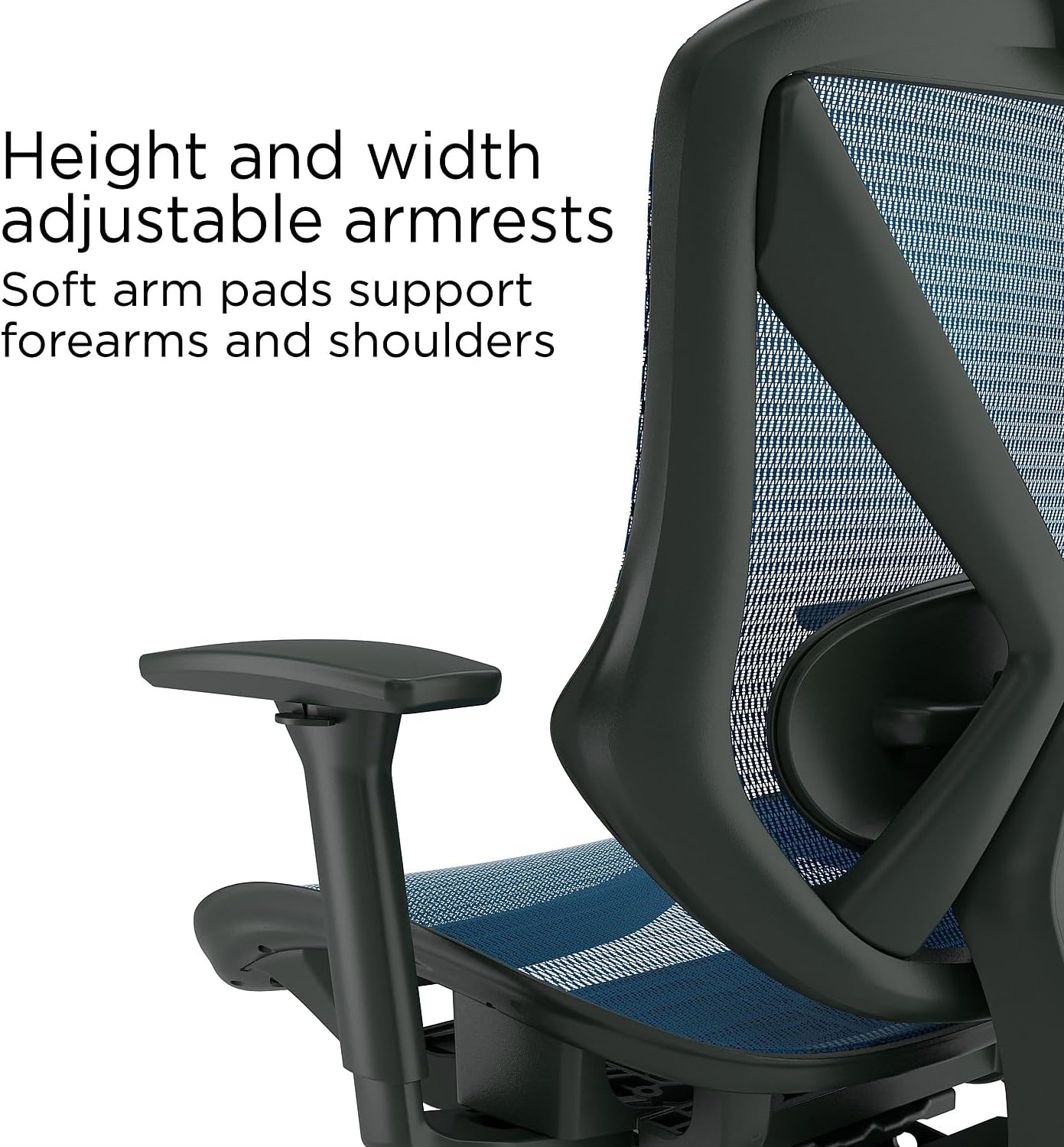 image:imageStaples Dexley Ergonomic Task Chair Mesh Ergonomic Lumbar Support Adjustable Height BlackBlue