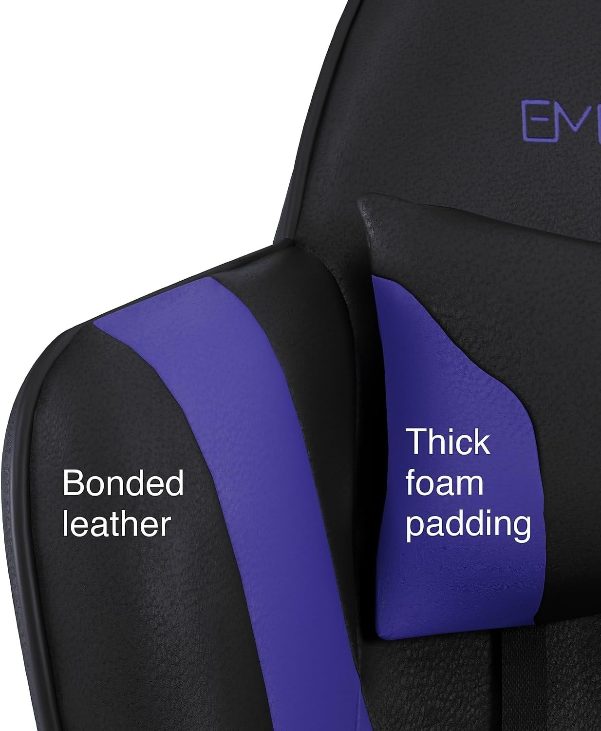 image:imageStaples Emerge Vartan Gaming Chair Ergonomic Adjustable Height Swivel Black 2Pack
