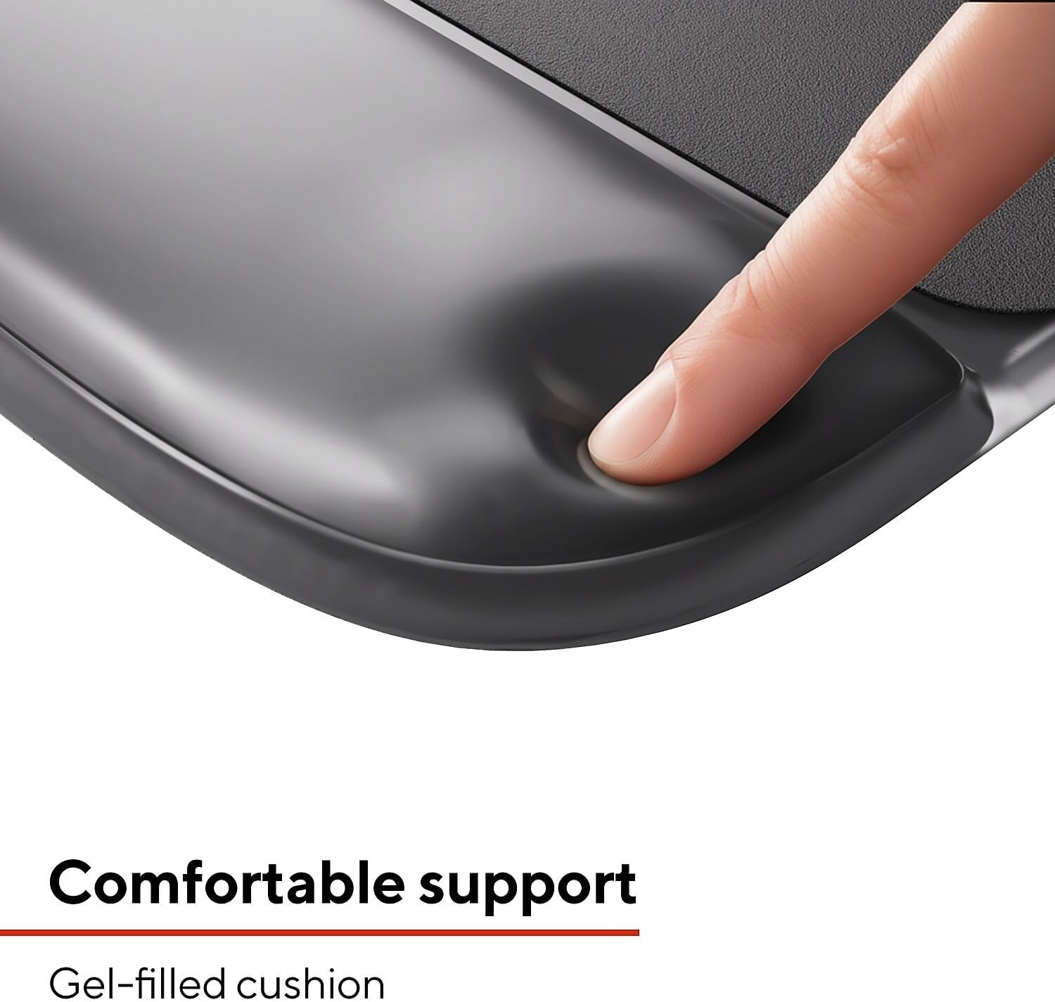 image:imageStaples Gel Mouse Pad and Wrist Rest Combo Ergonomic NonSlip Base Soft Gel Support for Comfortable Typing amp Precise Mouse Control Blue CrystalBlack