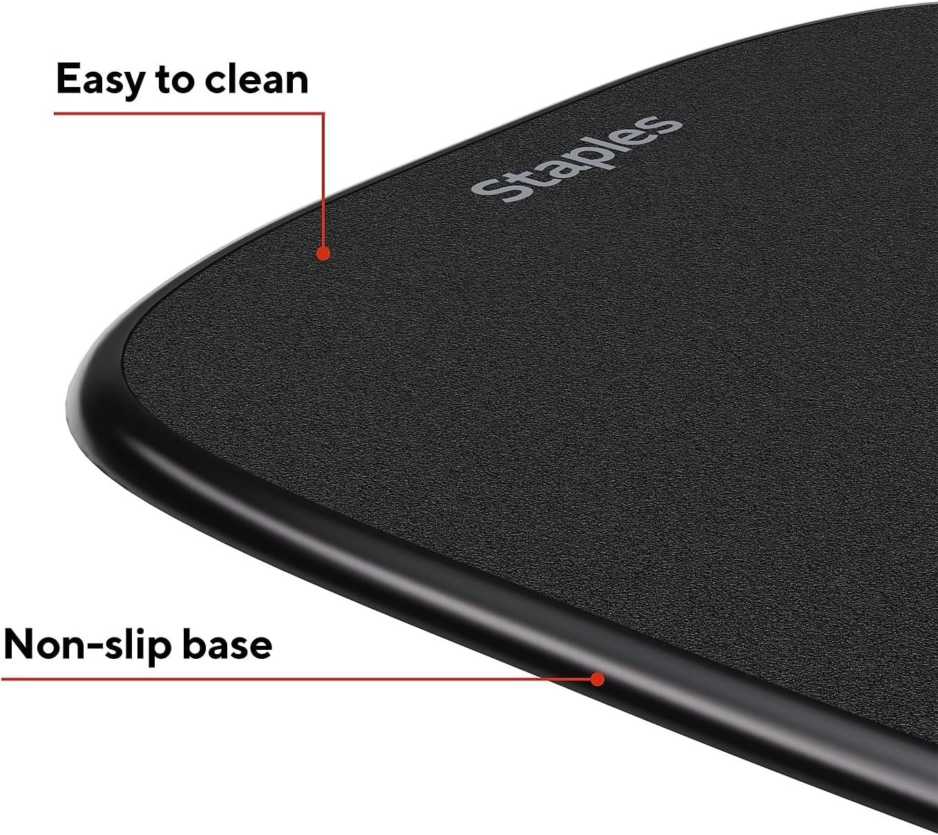 image:imageStaples Gel Mouse Pad and Wrist Rest Combo Ergonomic NonSlip Base Soft Gel Support for Comfortable Typing amp Precise Mouse Control Blue CrystalBlack