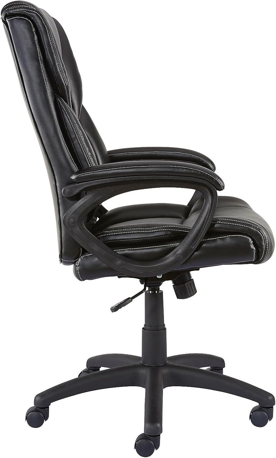 image:imageStaples Kelburne Luxura Faux Leather Computer and Desk Chair Black 2Pack