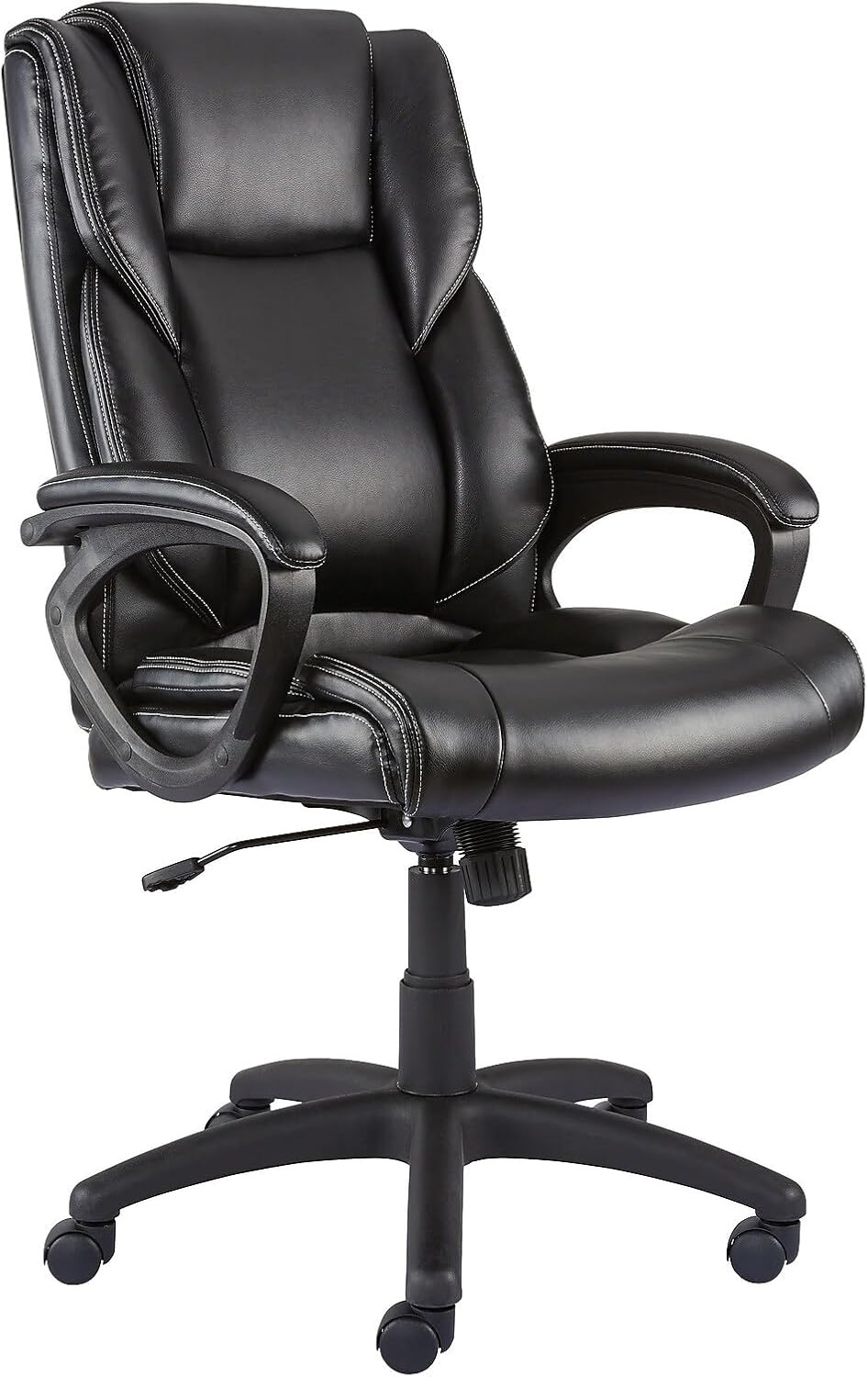 image:imageStaples Kelburne Luxura Faux Leather Computer and Desk Chair Black 2Pack