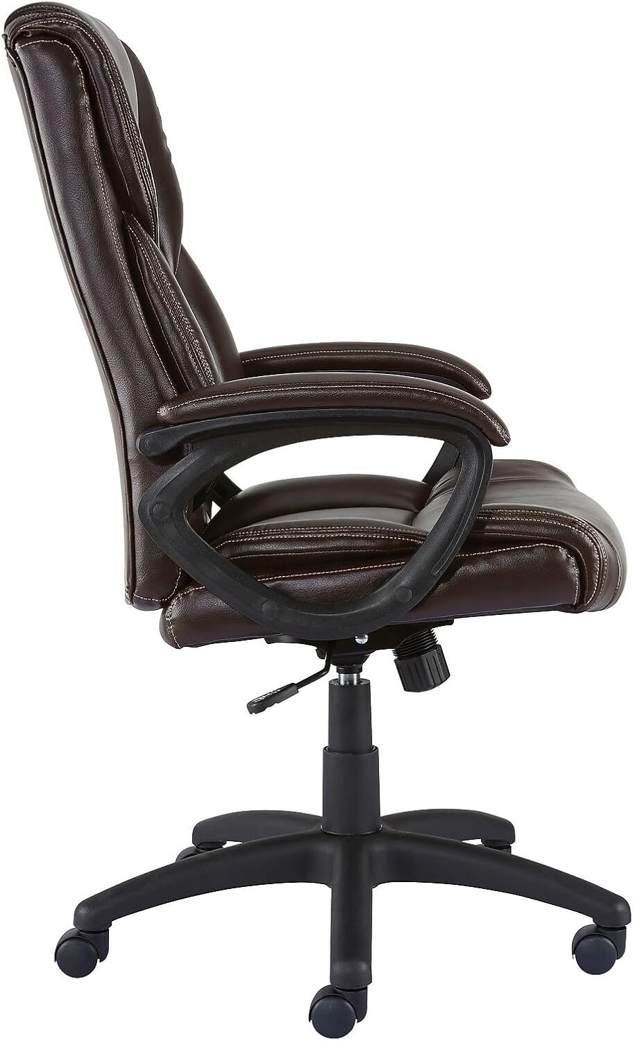image:imageStaples Kelburne Luxura Faux Leather Computer and Desk Chair Brown 2Pack