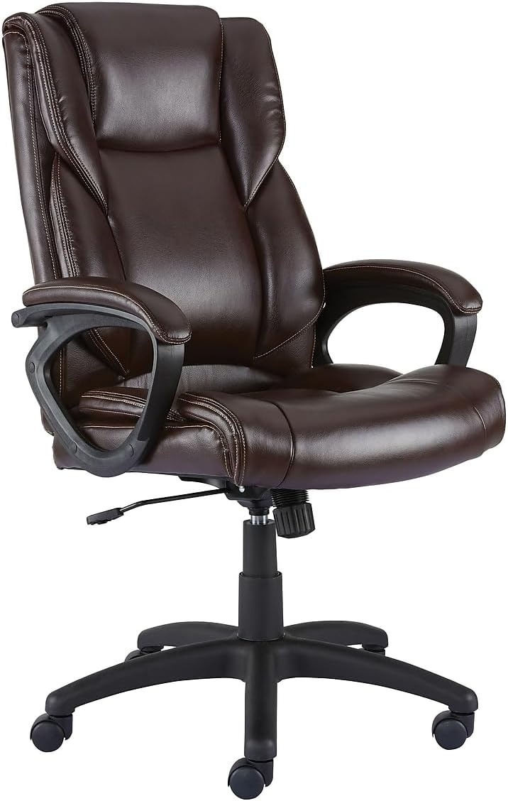 image:imageStaples Kelburne Luxura Office Chair BrownBrown