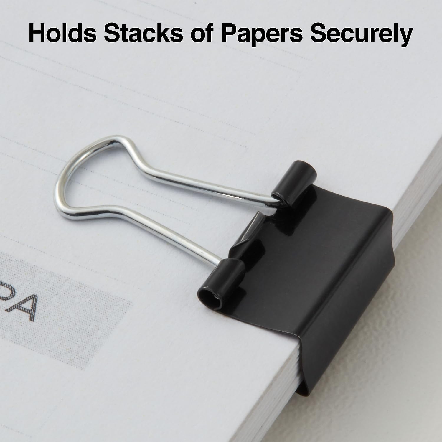 image:imageStaples Medium Binder Clips 063 Capacity Black 144 ClipsPack ST32003144 Pack