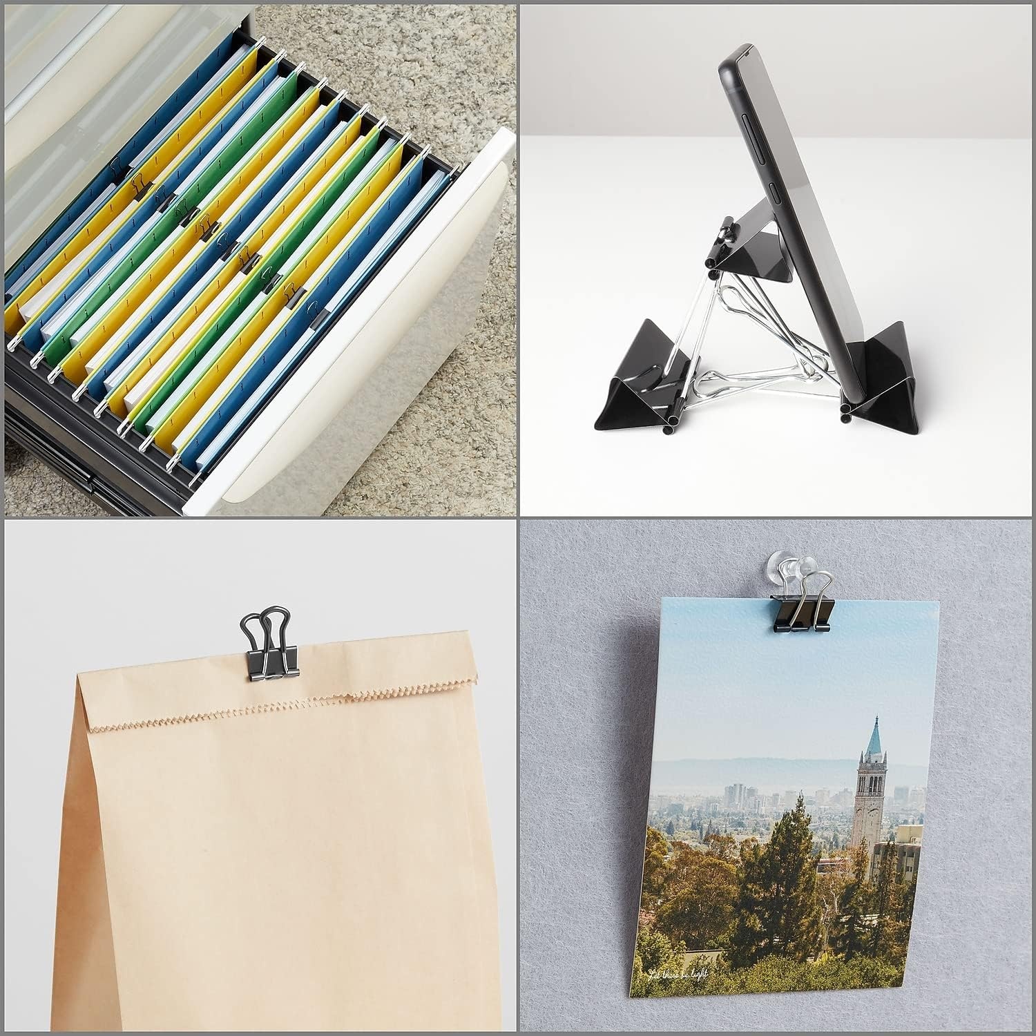 image:imageStaples Medium Binder Clips 063 Capacity Black 144 ClipsPack ST32003144 Pack