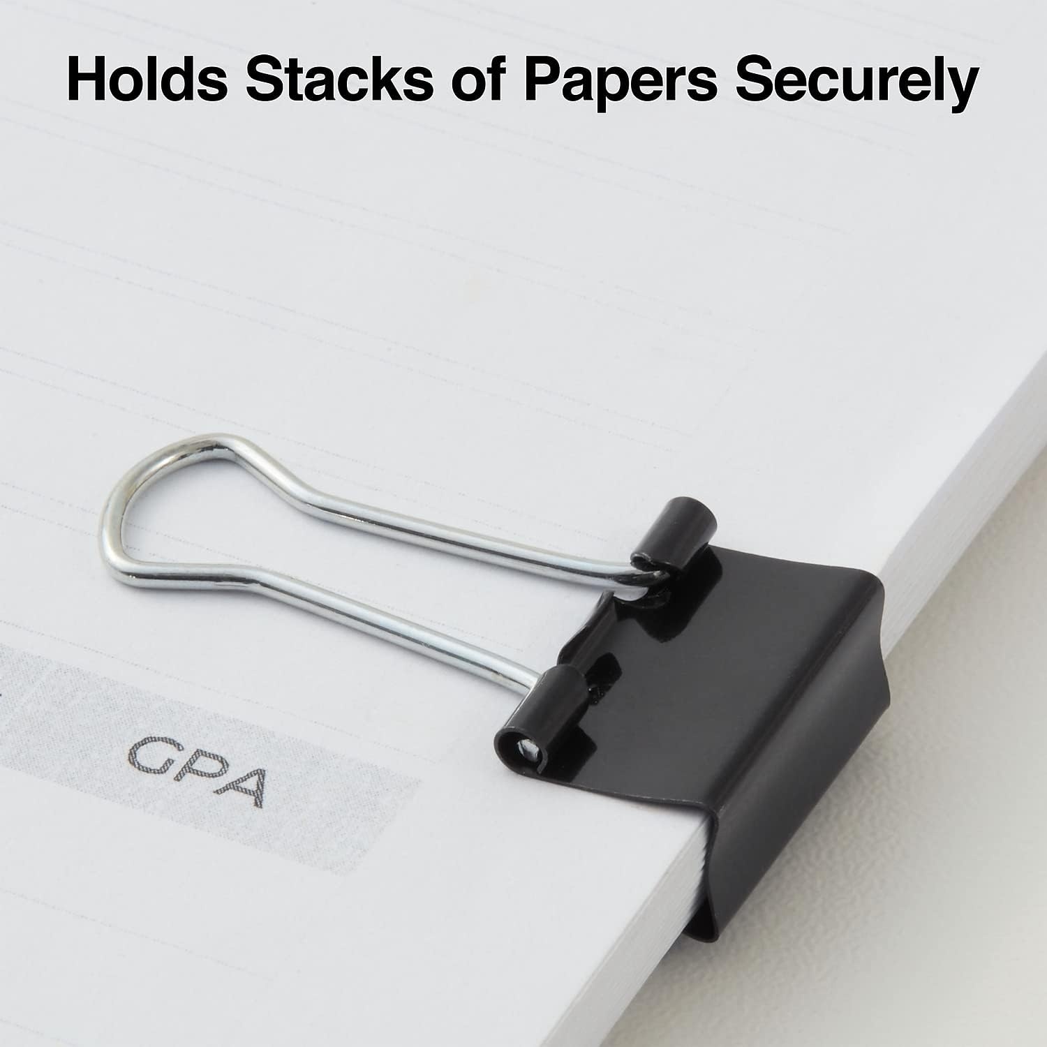 image:imageStaples Medium Binder Clips 063 Capacity Black 144 ClipsPack ST3200340 Pack