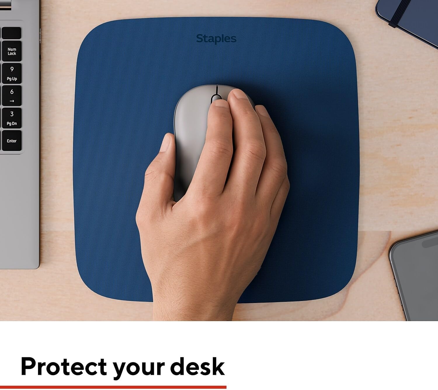 image:imageStaples Mouse Pad Lavender Design Mousepads for Computers amp Laptops 2Count Value PackBlue