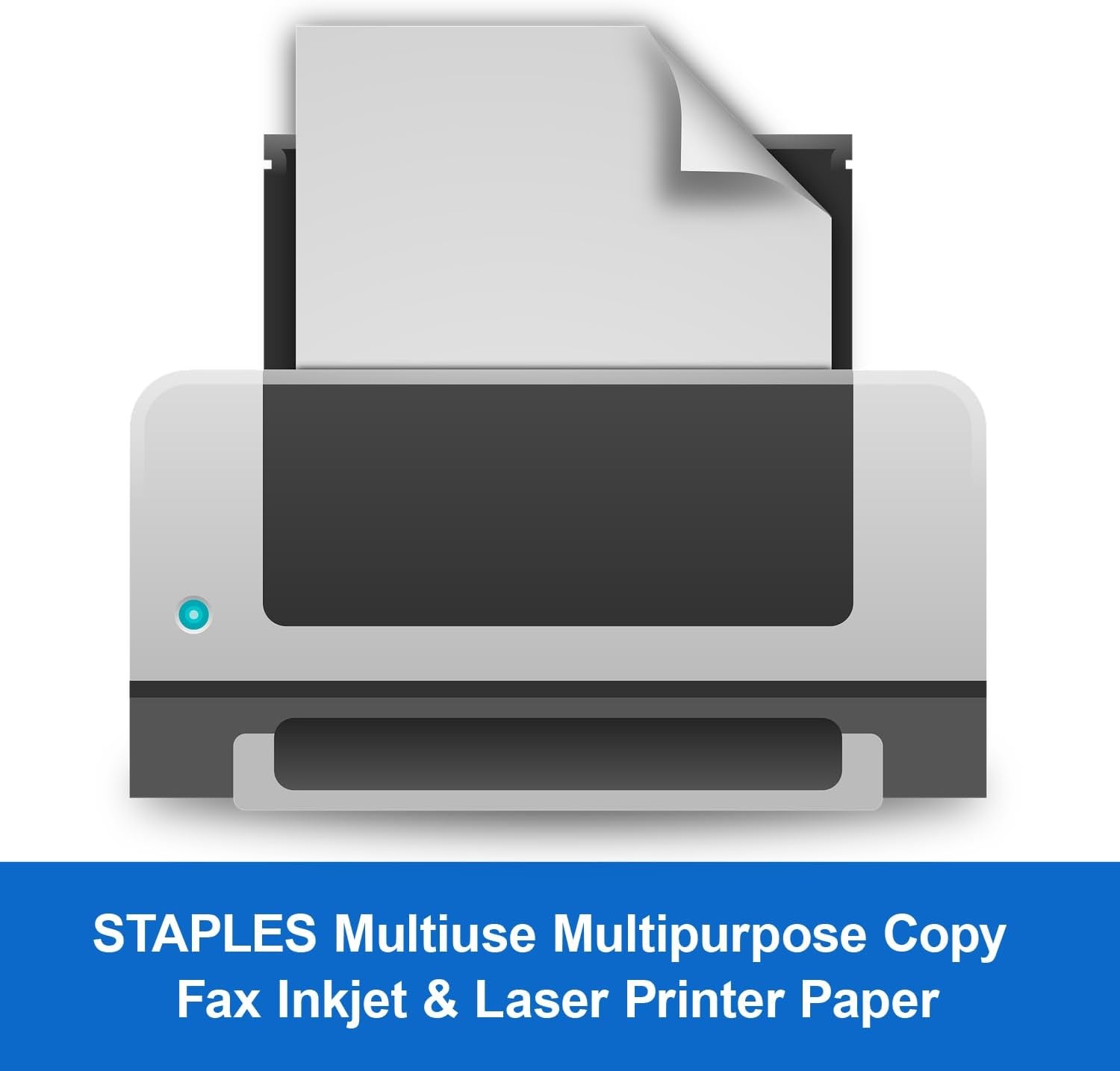 image:imageStaples Multiuse 85Inch X 11Inch Copy Paper 20 Lbs 94 Brightness 500Rm 5 RmCt4 000 Sheets
