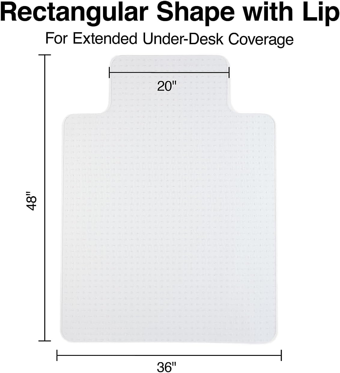 image:imageStaples Office Chair Mat Clear Floor Mats with Lip FlatPile Carpets Extended UnderDesk Coverage 355 x 475 Inch Smooth Glide36 x 48