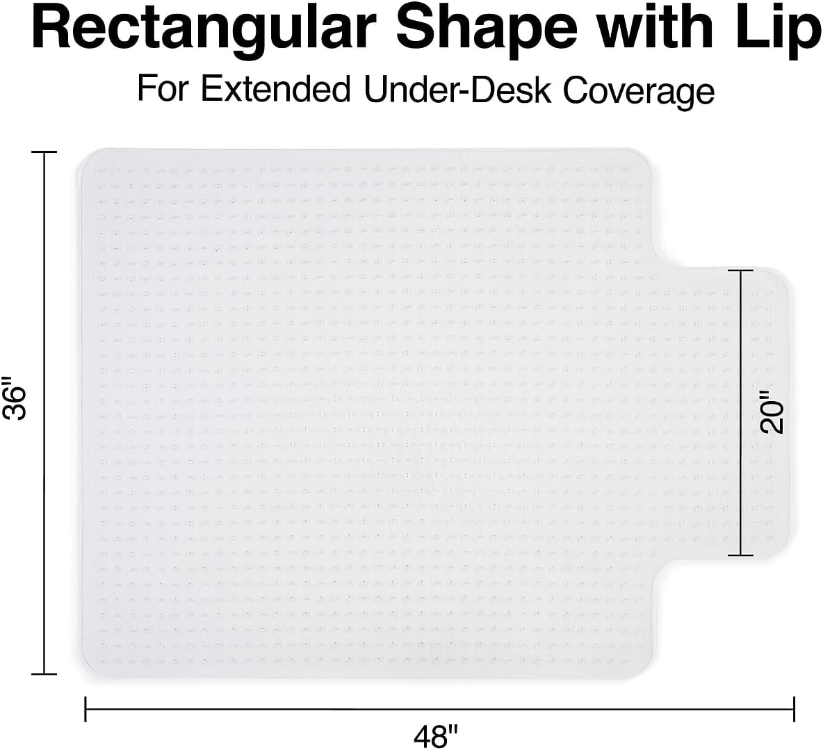 image:imageStaples Office Chair Mat Clear Floor Mats with Lip FlatPile Carpets Extended UnderDesk Coverage 355 x 475 Inch Smooth Glide36 x 48