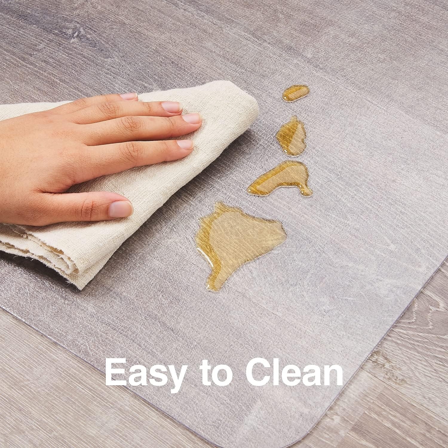 image:imageStaples Office Chair Mat Clear Floor Mats with Lip FlatPile Carpets Extended UnderDesk Coverage 355 x 475 Inch Smooth Glide45 x 53