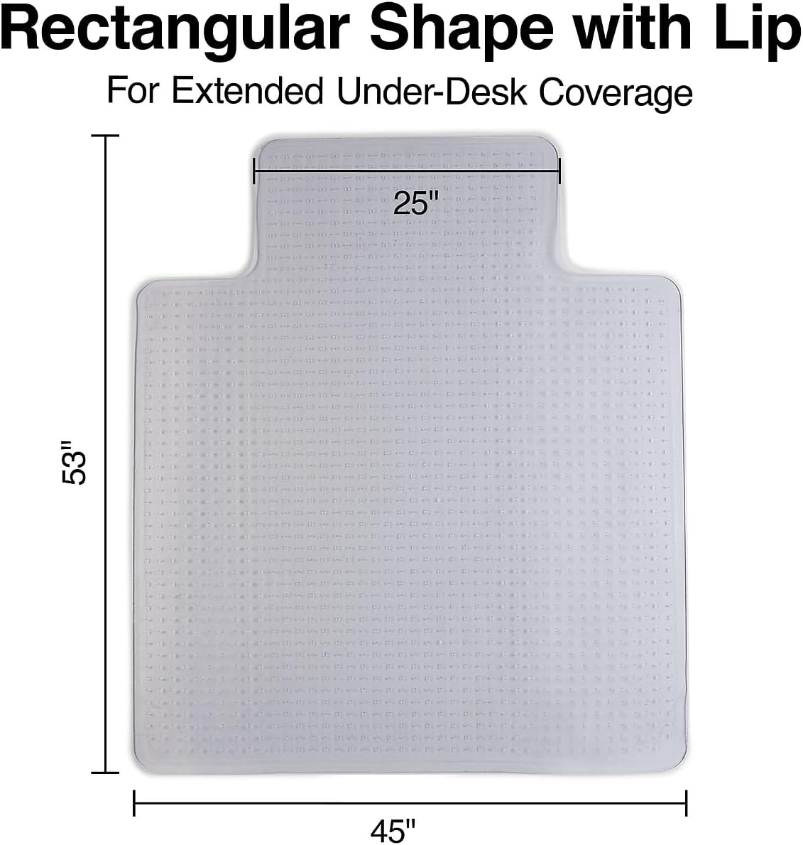 image:imageStaples Office Chair Mat Clear Floor Mats with Lip FlatPile Carpets Extended UnderDesk Coverage 355 x 475 Inch Smooth Glide45 x 53