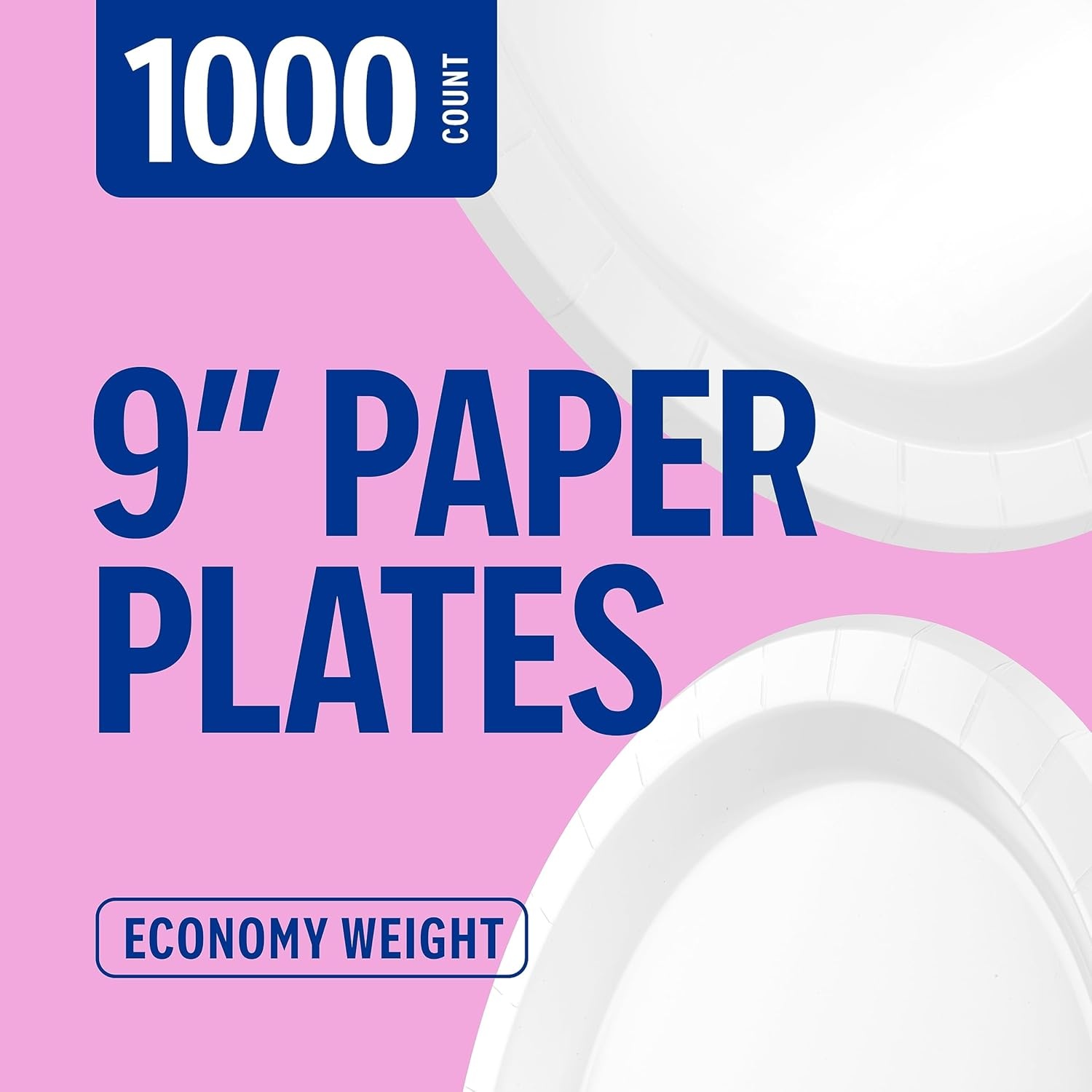 image:imageStaples Perk 85 Inch Paper Plates 500 Count Bulk Medium Weight Microwave Safe Disposable Plates for Everyday Use and Parties1 000 Pack