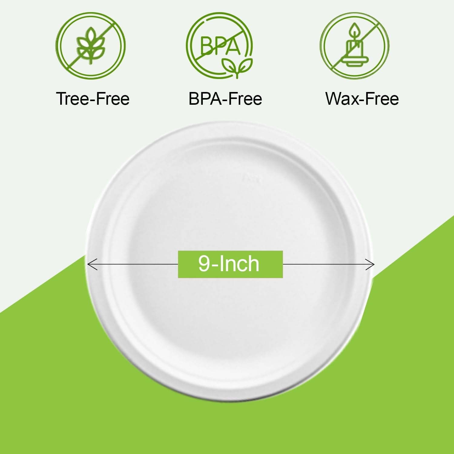 image:imageStaples Perk Eco 9 Inch Paper Plates 250 Count Bulk Disposable Plates for Everyday Meals Parties amp Events