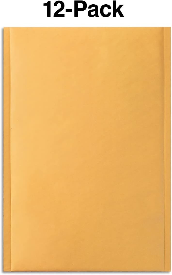 image:imageStaples QuickStripe Bubble Mailers 5 Size 105 x 15 12Pack6 x 9