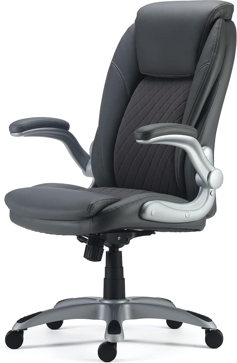 image:imageStaples Sorina Bonded Leather Chair Grey 2Pack