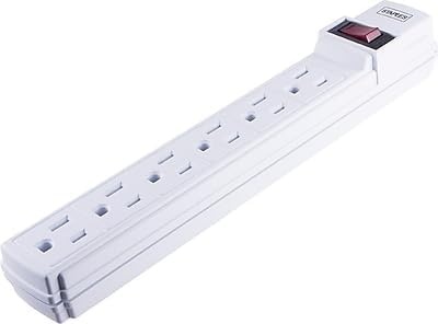 image:imageStaples TECH 6Outlet Power Strip 3 ft Extension Cord for Home Office amp Dorm Room Use White 3Pack3 Pack
