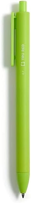 image:imageStaples TRU RED Retractable Gel Pens Medium Point 07mm Blue Ink 12 Pack QuickDry Pens for Smooth SmearFree WritingAssorted