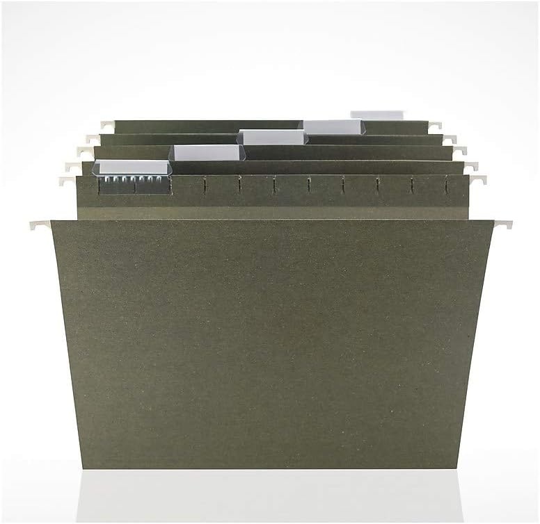 image:imageTRU RED Hanging File Folders Letter Size 5Tab Standard Green HeavyDuty Construction 250Box5Tab