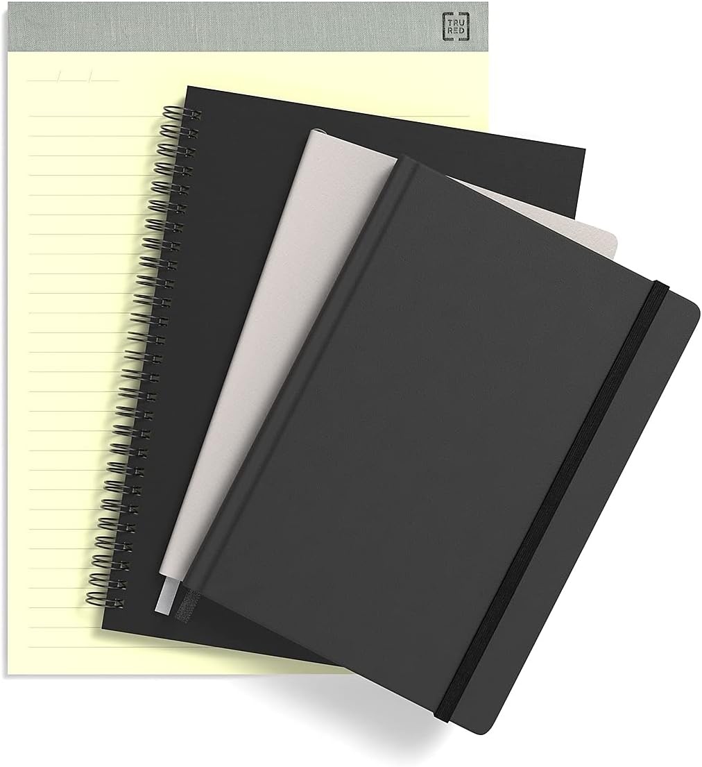 image:imageTRU RED Large Soft Cover Project Planner Notebook Black