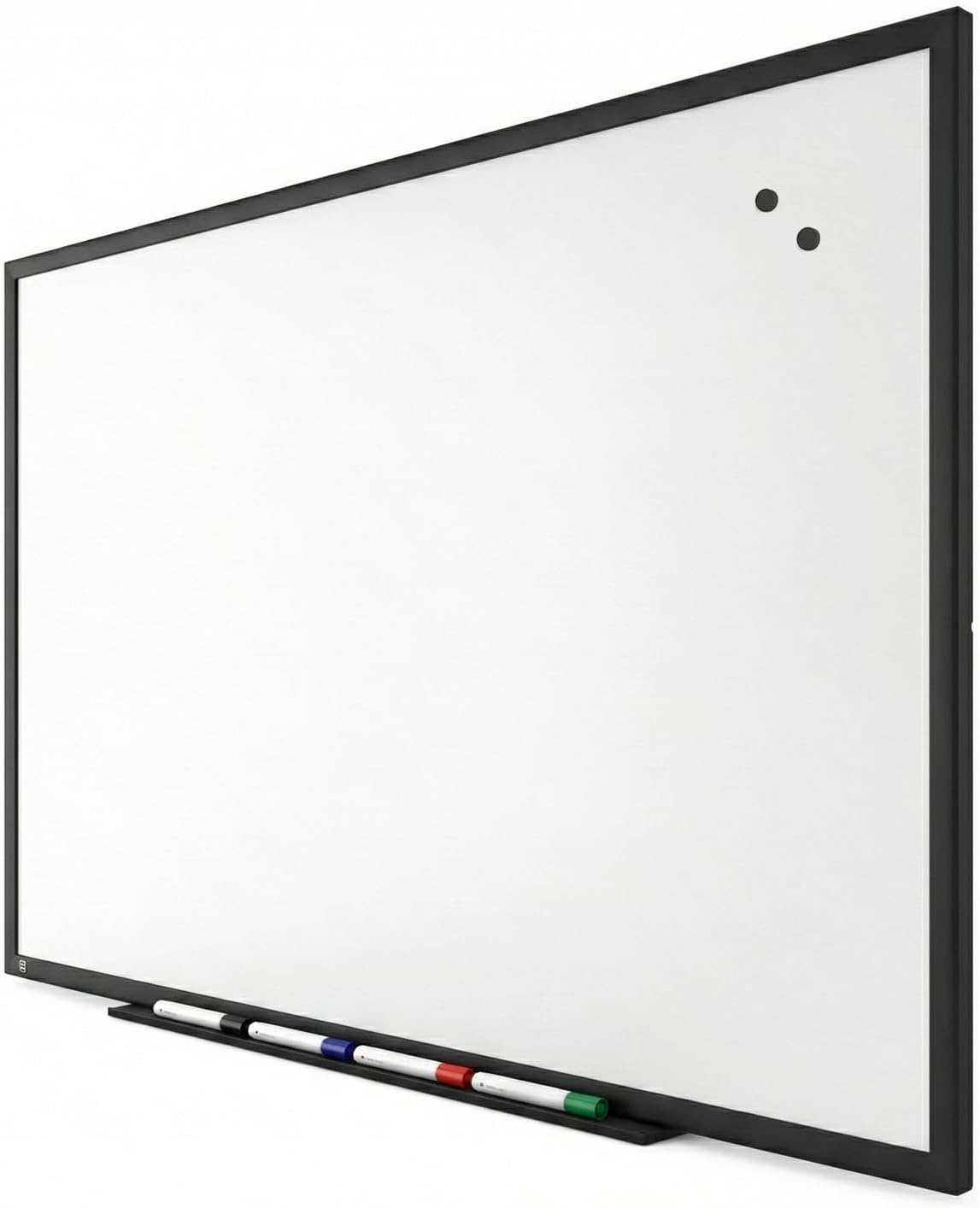 image:imageTRU RED Steel Magnetic Whiteboard Dry Erase Board for Wall White Board with Satin Frame 2 ft x 15 ftBlack