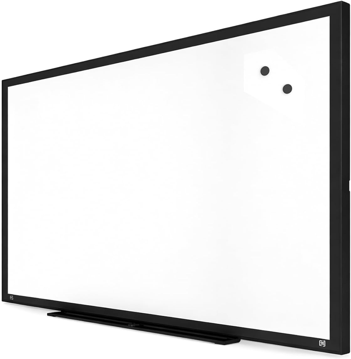 image:imageTRU RED Steel Magnetic Whiteboard Dry Erase Board for Wall White Board with Satin Frame 2 ft x 15 ftBlack