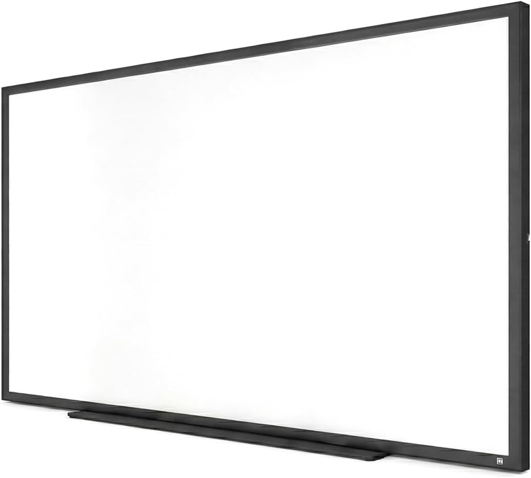 image:imageTRU RED Steel Magnetic Whiteboard Dry Erase Board for Wall White Board with Satin Frame 2 ft x 15 ftBlack