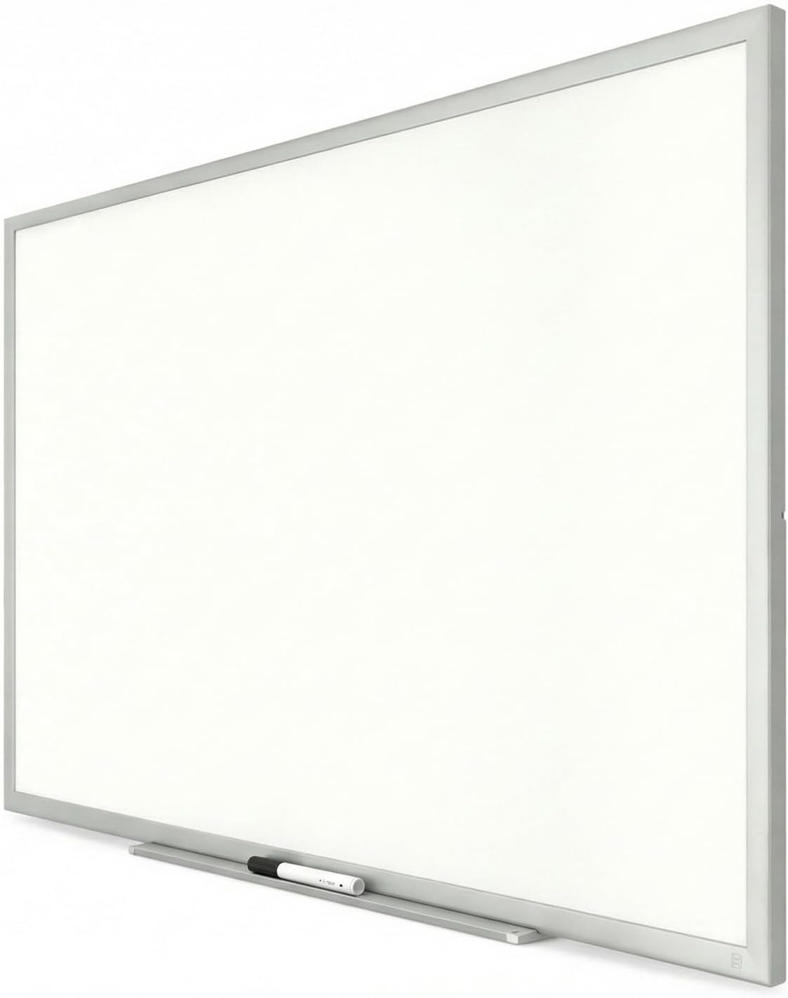 image:imageTRU RED Steel Magnetic Whiteboard Dry Erase Board for Wall White Board with Satin Frame 2 ft x 15 ftGray