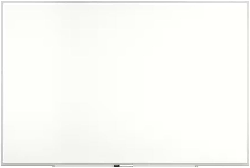 image:imageTRU RED Steel Magnetic Whiteboard Dry Erase Board for Wall White Board with Satin Frame 2 ft x 15 ftGray