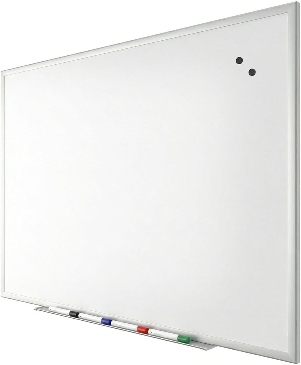 image:imageTRU RED Steel Magnetic Whiteboard Dry Erase Board for Wall White Board with Satin Frame 2 ft x 15 ftGray