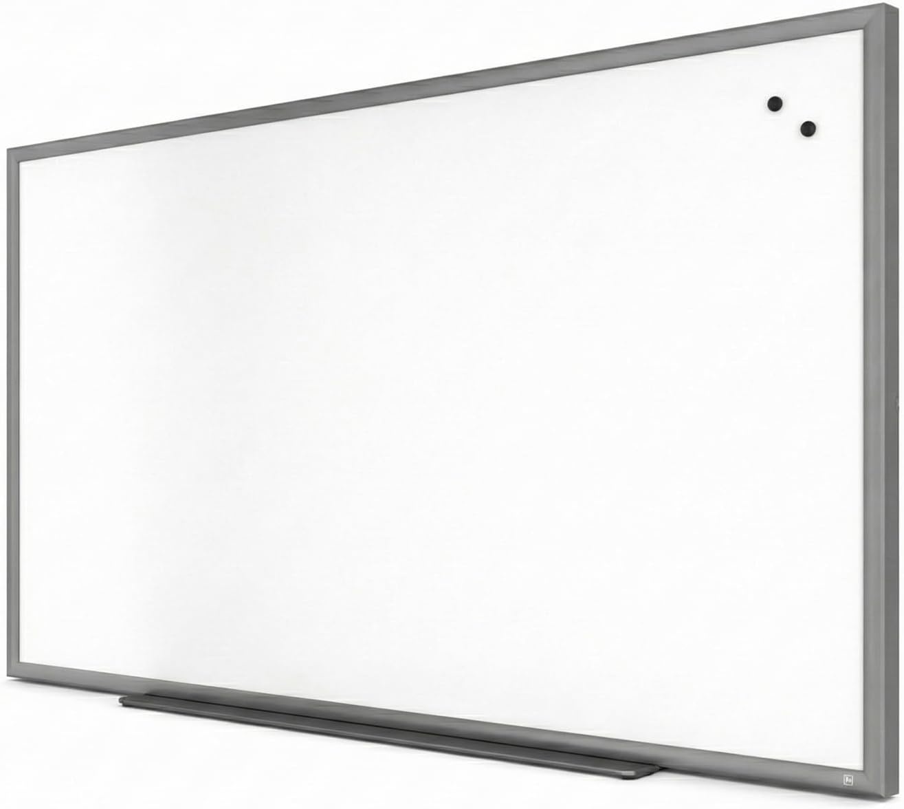 image:imageTRU RED Steel Magnetic Whiteboard Dry Erase Board for Wall White Board with Satin Frame 2 ft x 15 ftGunmetal