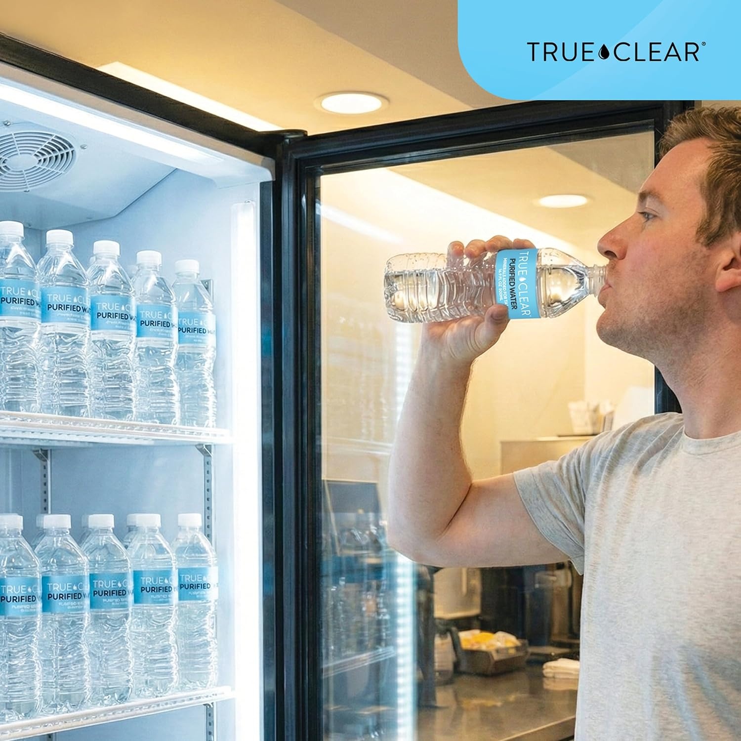 image:imageTrue Clear Purified Drinking Water 169 fl oz Bottles 24Pack BPAFree Recyclable Perfect for Lunches169 Fl Oz Pack of 24