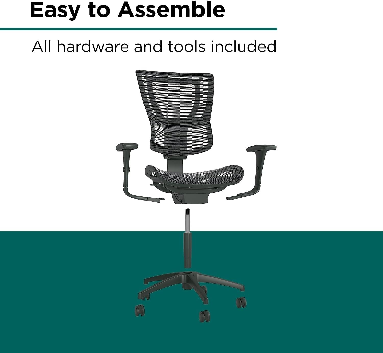 image:imageWorkplace 20 Ergonomic Task Chair Mesh Ergonomic Lumbar Support Adjustable Height Black