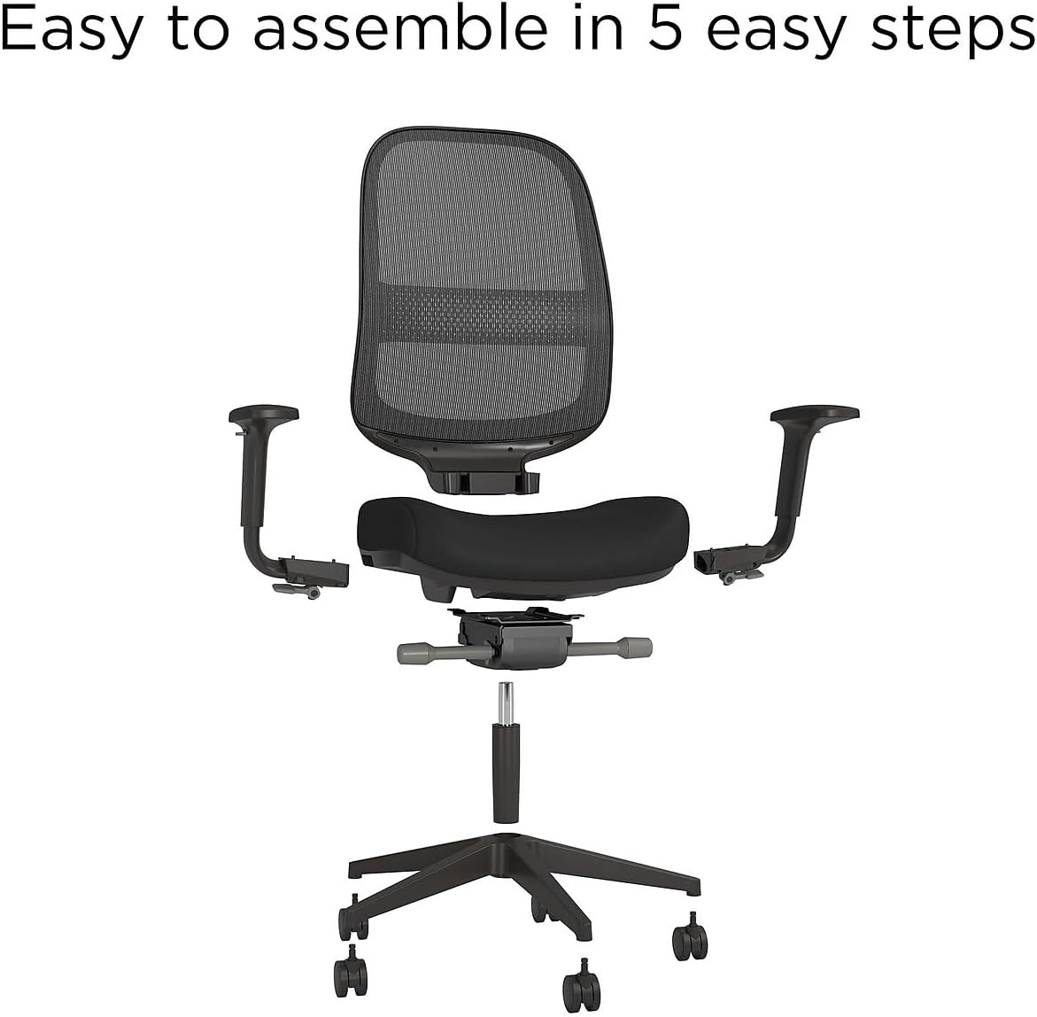 image:imageWorkplace 20 Ergonomic Task Chair Polyurethane BlackFabric