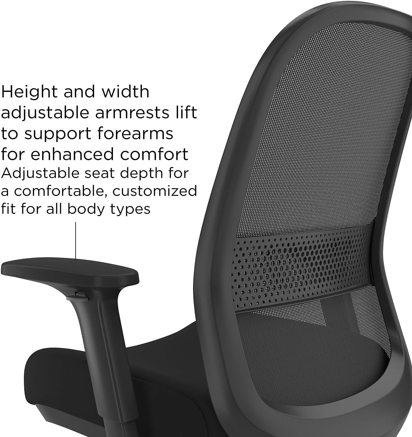 image:imageWorkplace 20 Ergonomic Task Chair Polyurethane BlackFabric