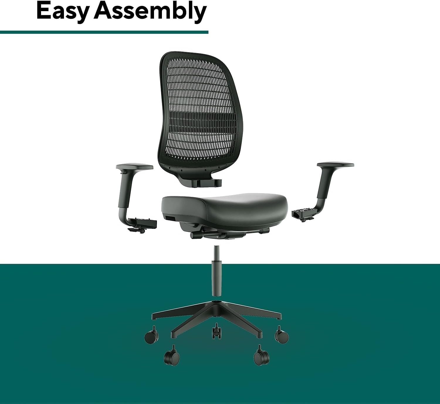 image:imageWorkplace 20 Ergonomic Task Chair Polyurethane BlackPoly