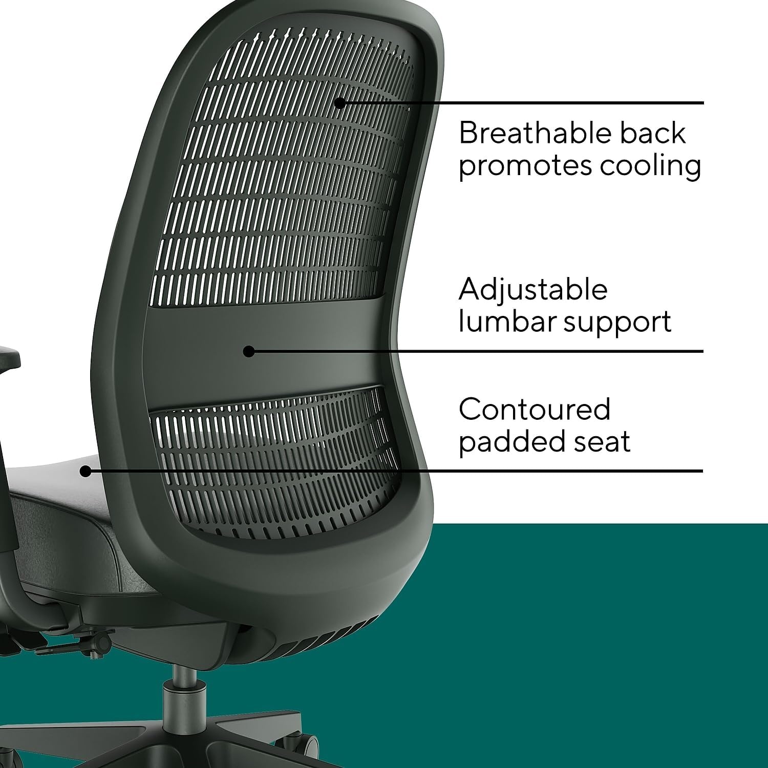 image:imageWorkplace 20 Ergonomic Task Chair Polyurethane BlackPoly