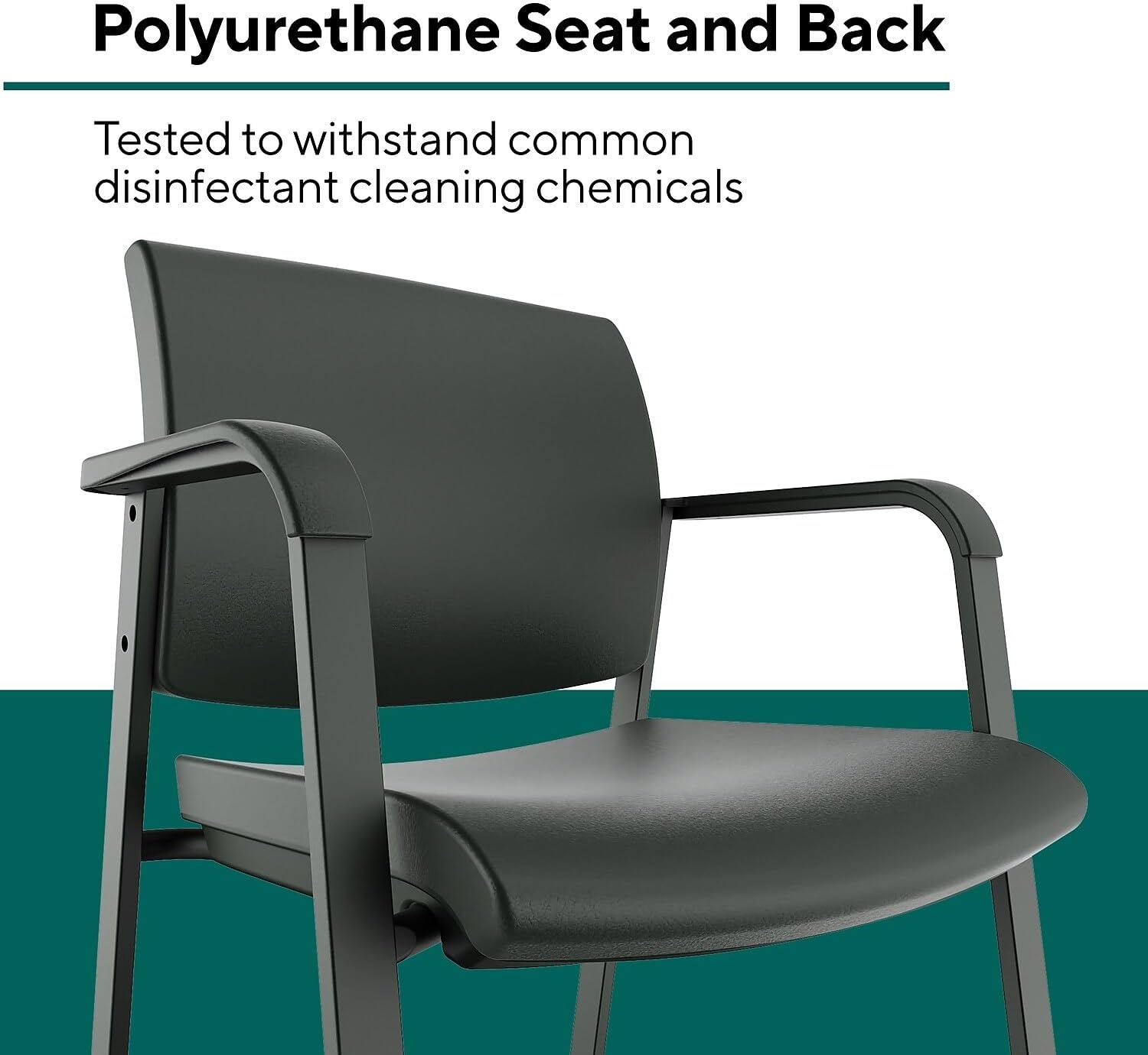 image:imageWorkplace 20 Guest amp Reception Chair Mesh Stackable BlackPoly