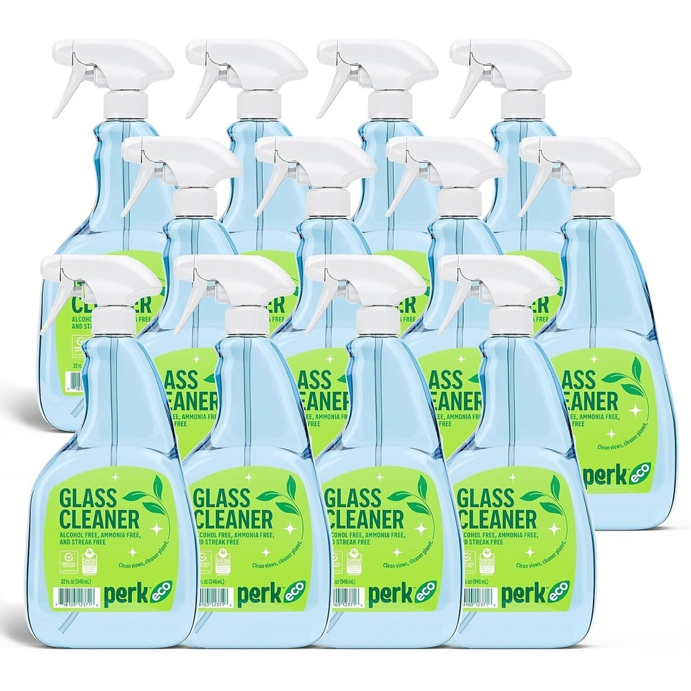 image:imagePerk Eco Glass Cleaner Refill Ready To Use 1 Gallon12 Pack